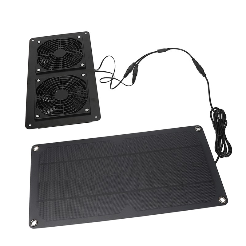 10W Solar Panel Powered Fan Efficient Fast Cooling Solar Powered