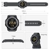 GOLDEN HOUR Ultra-Thin Minimalist Sports Waterproof Digital Watches Men with