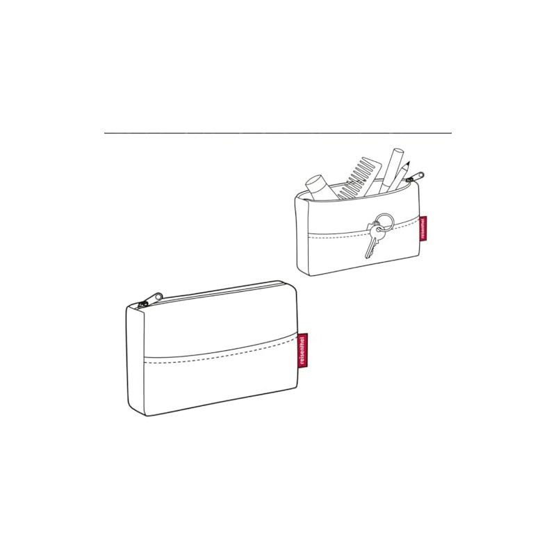 reisenthel Pocketcase Compact Pocket Organiser, Herringbone Grey, Minimal