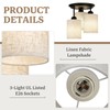 Scyvenra Semi Flush Mount Ceiling Light, 3-Light Close to Ceiling