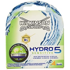 Wilkinson Sword Hydro 5 Sensitive Men's Razor Blades Refills, 4 each