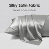 Fittia Satin Pillowcase 2 Pack, Silk Satin Pillow Cases for