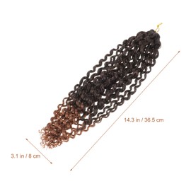 LALAFINA Crochet Wave Extensions Lightweight Soft Synthetic Braiding Hair Fluffy Comfortable for Fashion-forward Styles