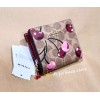 Coach Snap Wallet - CZ347 Signature Coated Canvas w/Pink Cherry