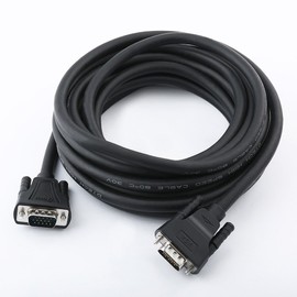 DTECH 8m VGA Computer Monitor Cable 1080p High Resolution Long Full HD Video Cord for PC Projector Display Desktop Laptop (25 Feet, Black)