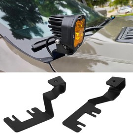 Ditch Light Brackets Hood Hinge Mount Compatible with Ford Ranger 2025 2024 2023, LED Pod Work Light Brackets Accessories