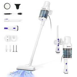 Vaccum Cleaner for Home, Corded Stick Vaccum 600W 22KP for Pet Hair, Handheld Vaccum Ultra-Light the Elderly and the Injured Friendly, Hardwood Floor Lightweight Vaccum for Dorm Apartment Essential