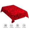 TTQYFNM 60x102inches Red Rose Floral Tablecloth Romantic Rose Flowers Blossom