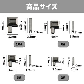 DEVENTORZ Zipper Pulls Parts Latch Slider Zipper Repair Kit Zipper Repair Kit Slider Retainer Insert Pin Zipper Bottom Butterfly Stick Zipper Replacement Kit 4 Sizes #3 #5 #8 #10 (Set of 12)