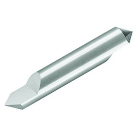 Micro 100 RNC-187-2X Engraving Cutter - Tipped Off - Double Ended, 90° Included Angle, 3/16" Shank Dia, .004" Offset, 3/8" Split Length, 2" OAL, AlTiN