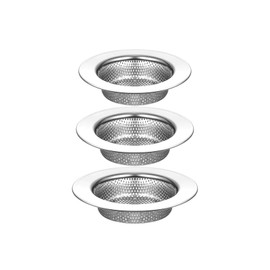 Kitchen Sink Strainer, Stainless Steel Sink Drain Strainer, Dishwasher Safe, Outer Diameter4.4 inch/11.2cm