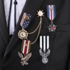 AHANDMAKER 3 Pieces Costume Military Badge Medal, 3 Styles Alloy