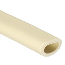 PATIKIL 23mm ID x 31mm OD x 1m Long Pipe Insulation Foam Tube, Pipe Cover Wrap Roll EPDM Bar Tubing for Handle Grip HVAC Air Conditioner Units, Beige