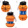 Maccabi Art Clip-On Collapsible BPA-Free Silicone Basketball Water Bottle for