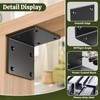 Wuno Shop 4 Pcs 6"x6"x5" Heavy Duty Steel Corner Brackets,