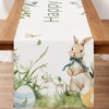 Vgvgaj Easter Bunny Tablecloth - 72 inches Long Spring Bunnies