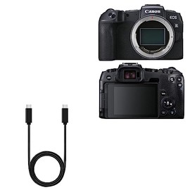 BoxWave Cable Compatible with Canon EOS RP - DirectSync PD Cable (3ft) - USB-C to USB-C (100W), Type C Braided 3ft Charge and Sync Cable for Canon EOS RP - Jet Black
