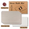 Stone Bath Mat Large, Diatomaceous Earth Shower Mat, Non-Slip Super