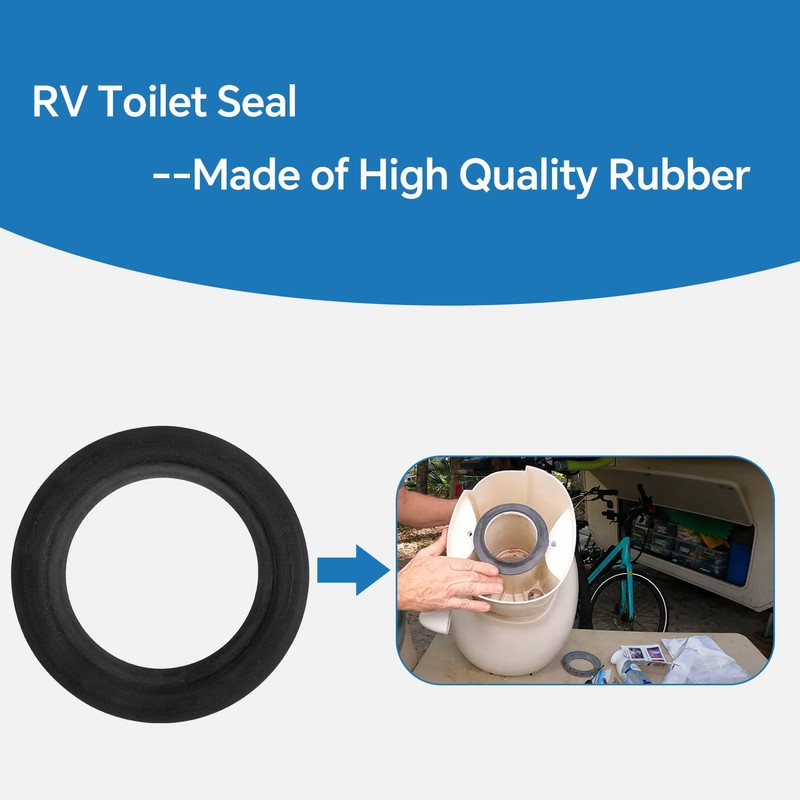 ustintec Upgrade RV Toilet High Profile Foot Pedal Compatible with
