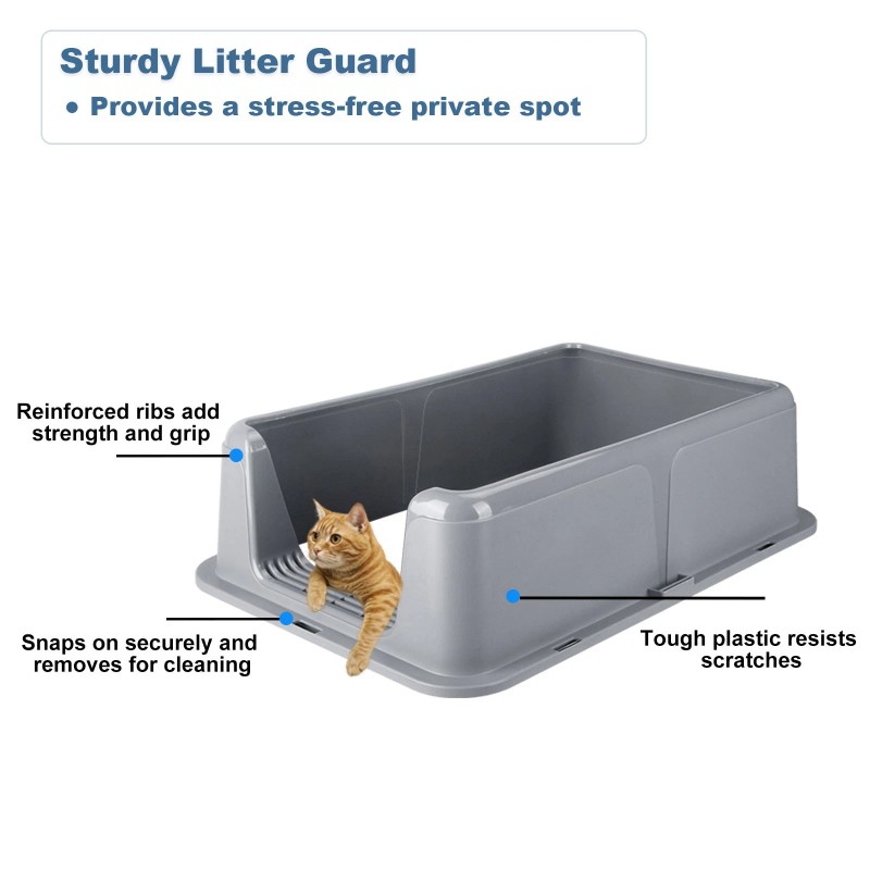 Generic Extra Large Cat Litter Box Stainless Steel Litter Box