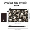 Peacoblue Original Designs Coin Purse for Women Girls Skull and