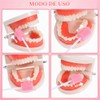 KALLORY 100 Hisopos Bucales con Esponja para Cuidado Oral, Bastoncillos
