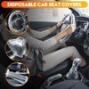 DGSL 330 PCS Disposable Car Seat Covers, Clear Plastic Vehicle