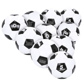 Aoneky Adult 10-Pack Size 5 Traditional Soccer Ball - Ships Deflated, Pump Not Included