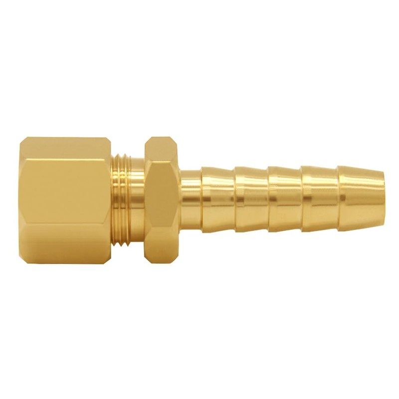 Joywayus 2PCS Brass Fuel Line Adapter 5/16" Compression Tube OD