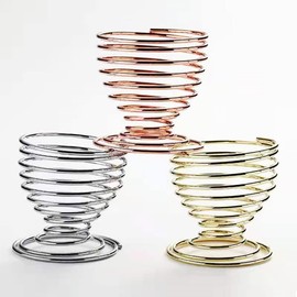 3 Pieces Makeup Sponge Holder Stainless Steel Wire Spiral Spring Makeup Sponge Storage Presentation Drying