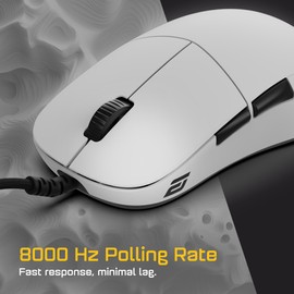ENDGAME GEAR XM2 8k Gaming Mouse – 8000Hz Polling Rate, Kailh GX Switches, PixArt PAW3395 Sensor, Ultra-Light 52 g, White Edition