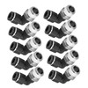 10Pcs Pneumatic Connectors L Shape Right Angle External Thread Quick