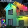 Permanent Outdoor Lights,100ft RGB + IC Smart LED Eaves Lights