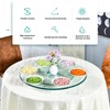 31''Glass Lazy Susan for Dining Table,Glass Lazy Susan Large Round