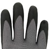 ASATEX Fine Knit Gloves with Micro Foam Coating HIT099, Grey/Black,
