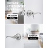 AmzGod 6 Pack Entry Door Handle with Lock and Key,