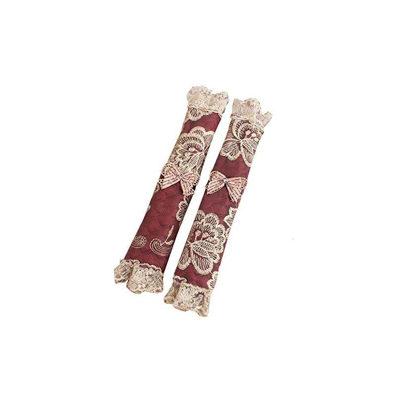 Luxury Lace Embroidery Refrigerator Fridge Door Handle Cover Handles Protector,