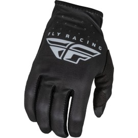 Fly Racing 2023 Adult Lite Gloves (Black/Grey, X-Small)
