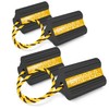 SHALL Wheel Chocks, Heavy Duty Rubber Wheel Chocks with 3