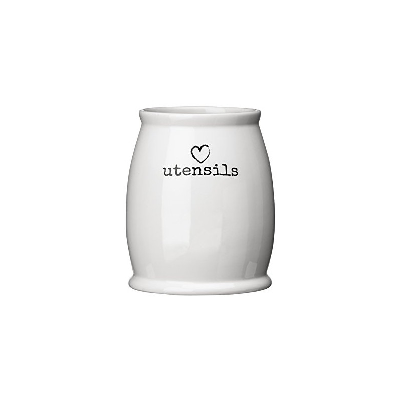 Premier Housewares Charm Utensil Jar, White