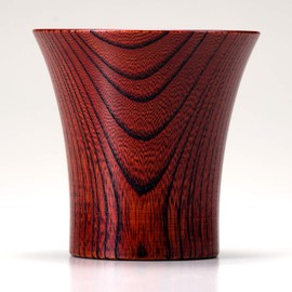 山中漆器 山中塗 木製 カップ 化粧箱入 欅 レッド 還暦祝い 敬老の日 プレゼント SX-0580
