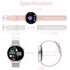 Erkwei Smartwatch Bluetooth Calls Women's Watch Fitness Watch Pedometer for