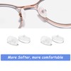 5 Pairs Silicone Screw-in Nose Pads, Soft Anti-Slip Eyeglass Nose