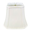 Royal Designs, Inc BSO-705-10WH Square Cut Corner Bell Lamp Shade,
