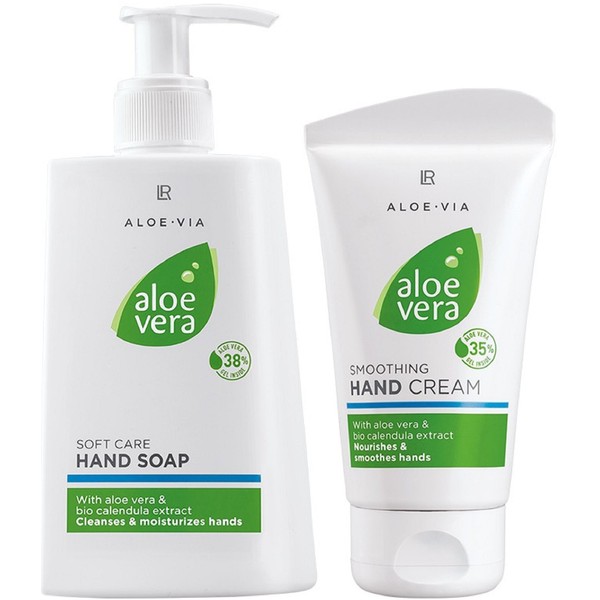LR Aloe Via Aloe Vera Hand Care Set (250 ml Hand Soap & 75 ml Hand Cream)