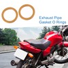 A ABSOPRO Set of 2 Motorcycle Exhaust Silencer Pipe Seal