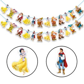 Snow White and The Sevn Dwafs Garland Decoration - Birthday Decorations.
