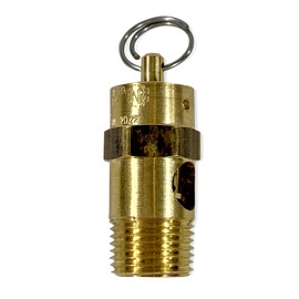 Brass, 3/8" NPT Industrial Soft Seat Safety Pressure Relief Valve, Made In The USA (175 PSI / 153 SCFM)