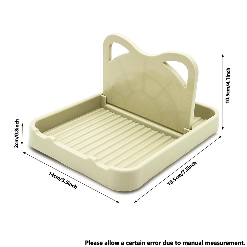Lesbyit Foldable Pan Lid Holder with Drip Pad, Heat-Resistant Kitchen