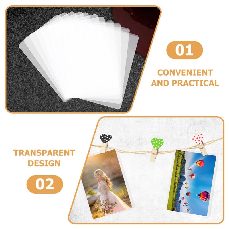 COHEALI Self Laminating Sheets 100pcs Cold Laminating Pouches Waterproof for